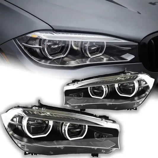 BMW X5 F15 X6 2014–2018 Reflektory Przednie LED DRL Kierunkowskaz Komplet