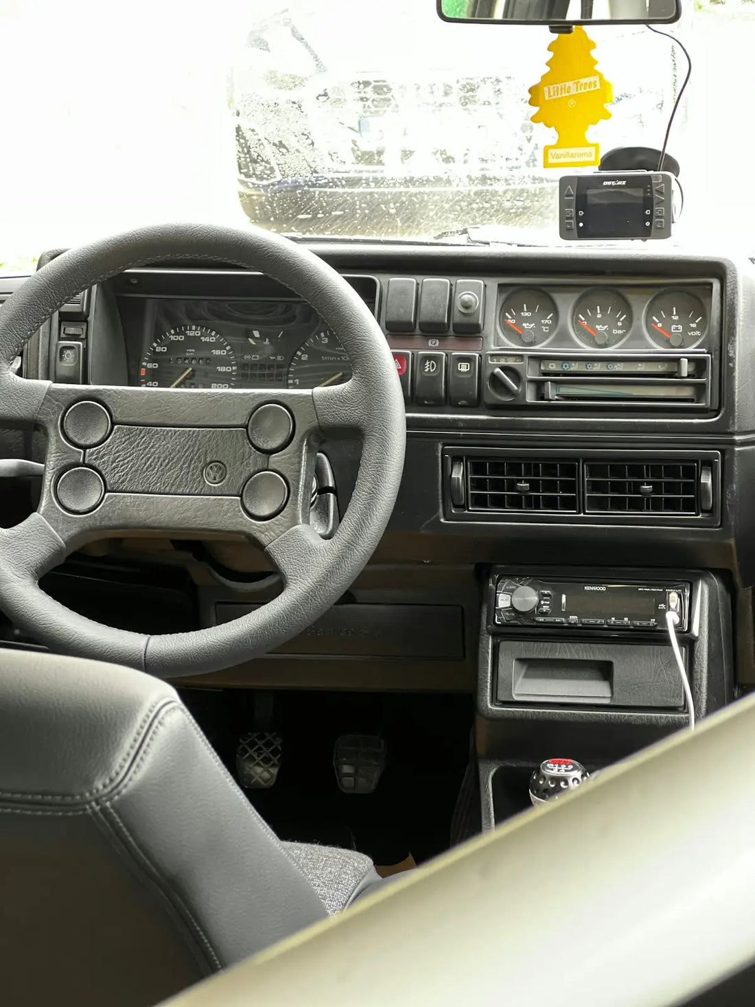 the interior of a car
