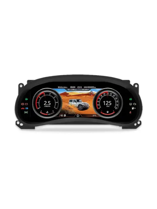Jeep Wrangler (2011–2017) – Wirtualny Kokpit 12,3 LCD FIS | Cyfrowa Deska Zegarów Premium