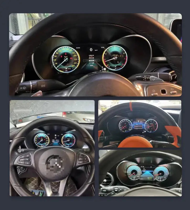 Mercedes CGLC W205W253 (2015–2018) – Wirtualny Kokpit 12,3 LCD FIS | Cyfrowa Deska Zegarów Premium