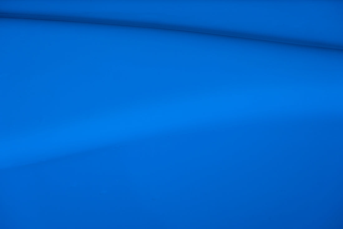 a close up view of a blue sheet