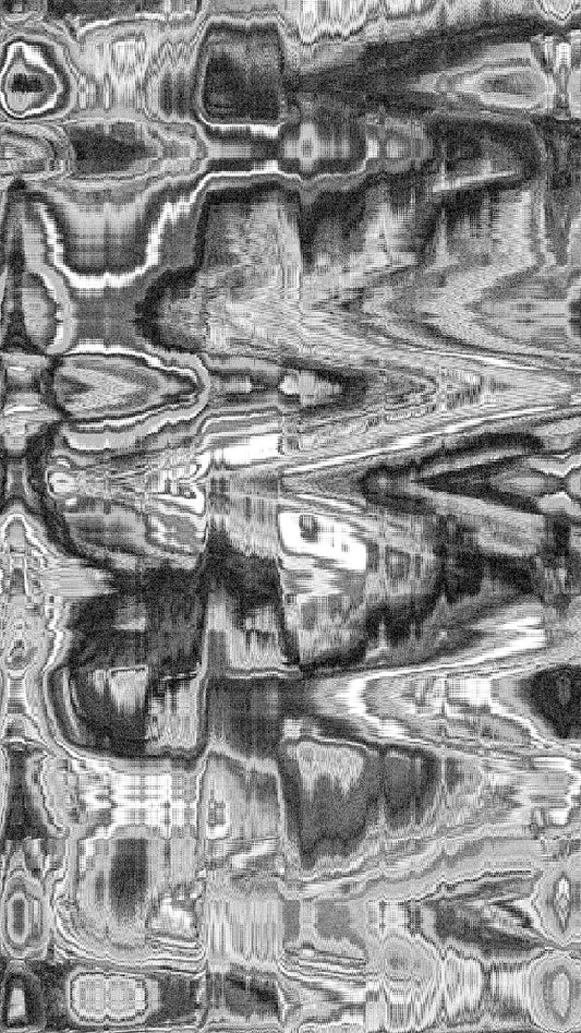 Abstract black and white distorted pattern with noise