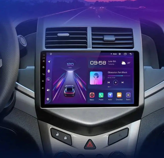 Radio Android do Chevrolet Aveo II (2011-2013) CarPlay Android Auto 4G WiFi GPS DSP