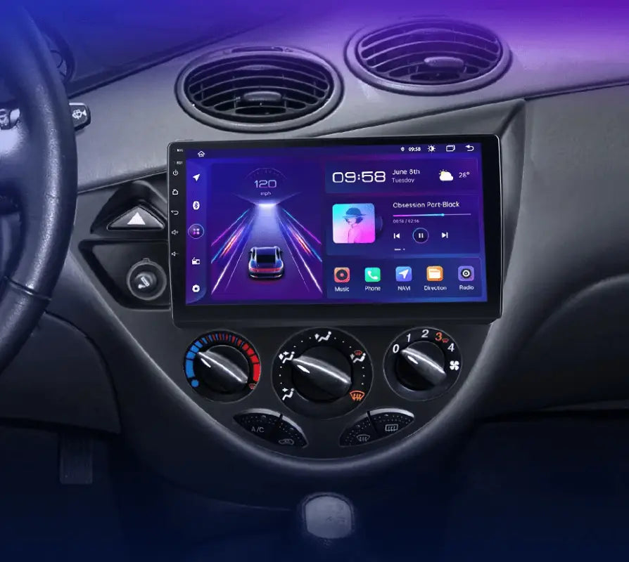 Radio Android do Ford Fiesta Focus MK1 1998-2004 (1995-2001) CarPlay Android Auto 4G WiFi GPS DSP