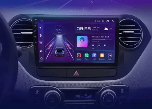 Radio Android do Hyundai Grand i10 (2013-2016) CarPlay Android Auto 4G WiFi GPS DSP