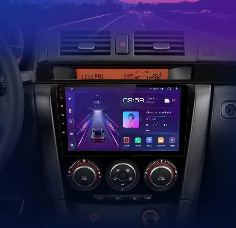 Radio Android do Mazda 3 BK (2004-2013) CarPlay Android Auto 4G WiFi GPS DSP