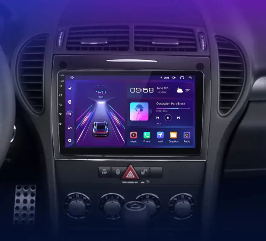 Radio Android do Mercedes-Benz SLK R171 (2004-2011) CarPlay Android Auto 4G WiFi GPS DSP