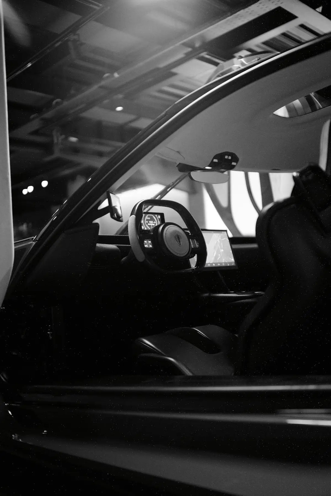 the interior of a car