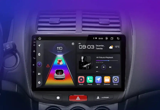 Radio Android do Mitsubishi ASX (2010-2016) CarPlay Android Auto 4G WiFi GPS DSP
