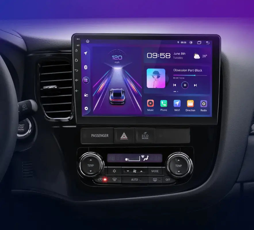 Radio Android do Mitsubishi Outlander III (2012-2018) CarPlay Android Auto 4G WiFi GPS DSP