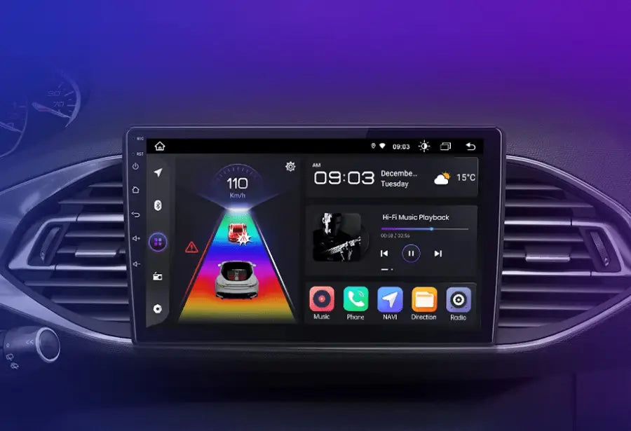Radio Android do Peugeot 308 308S (2013-2017) CarPlay Android Auto 4G WiFi GPS DSP