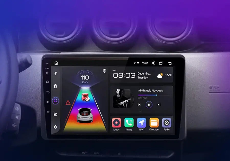 Radio Android do Renault Duster Dacia Duster Dacia Arkana (2019-2021) CarPlay Android Auto 4G WiFi GPS DSP