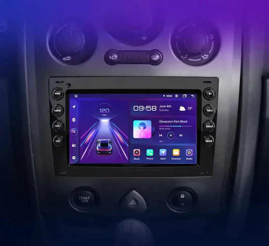 Radio Android do Renault Megane II (2002-2009) CarPlay Android Auto 4G WiFi GPS DSP