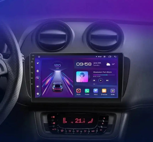 Radio Android do Seat Ibiza 6J Multimedialne (2009-2013) CarPlay Android Auto 4G WiFi GPS DSP