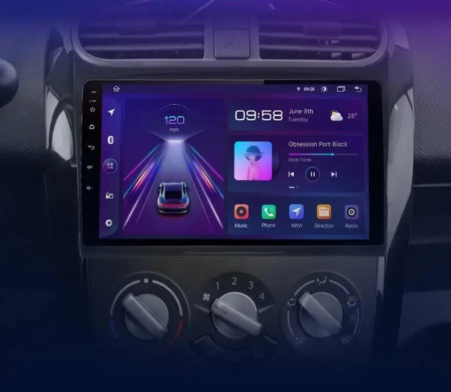 Radio Android do Suzuki Splash Ritz Opel Agila 2008-2012 (2004-2010) CarPlay Android Auto 4G WiFi GPS DSP