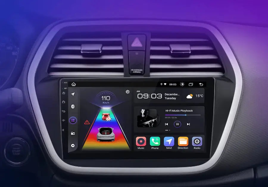 Radio Android do Suzuki SX4 S-Cross (2012-2016) CarPlay Android Auto 4G WiFi GPS DSP