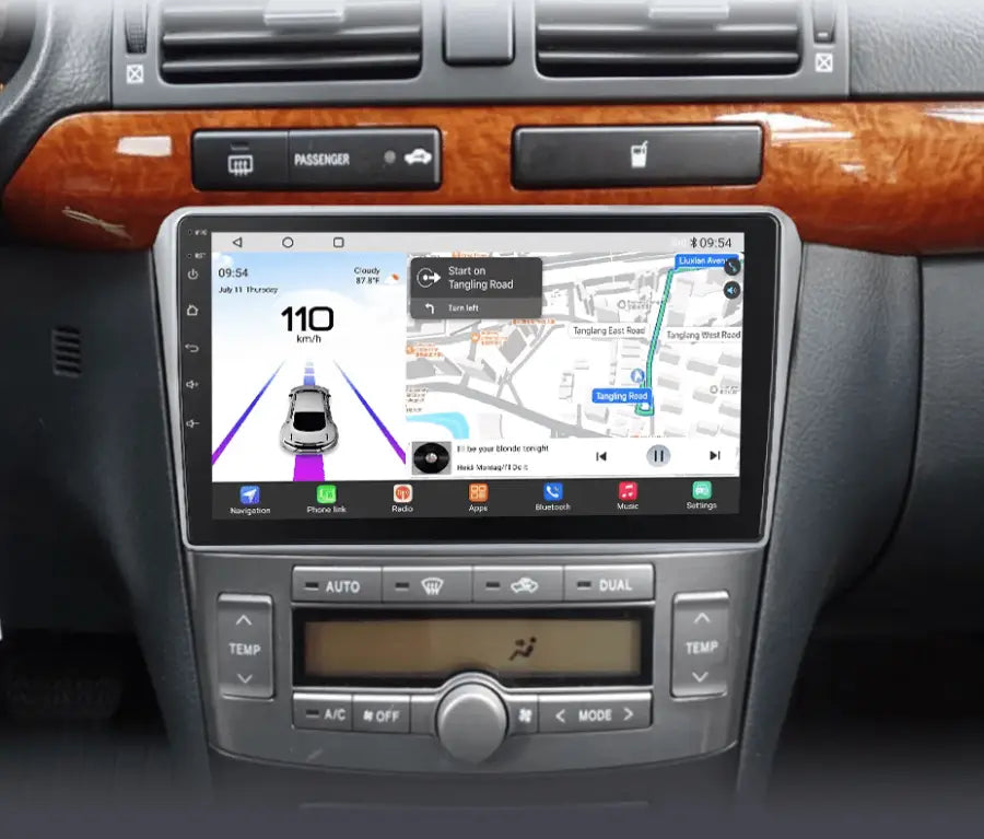 Radio Android do Toyota Avensis T25 (2002-2008) CarPlay Android Auto 4G WiFi GPS DSP