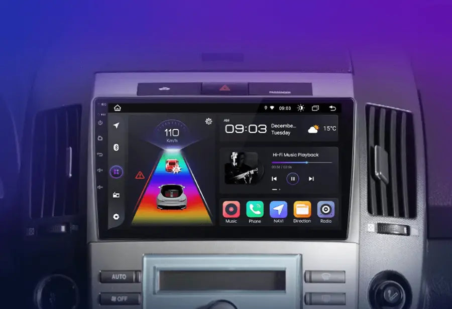 Radio Android do Toyota Corolla Verso (2004-2009) CarPlay Android Auto 4G WiFi GPS DSP