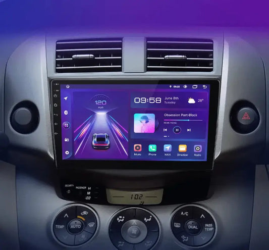 Toyota RAV4 2007–2011 Dedykowane radio Android 2DIN CarPlay Android Auto GPS Bluetooth DSP
