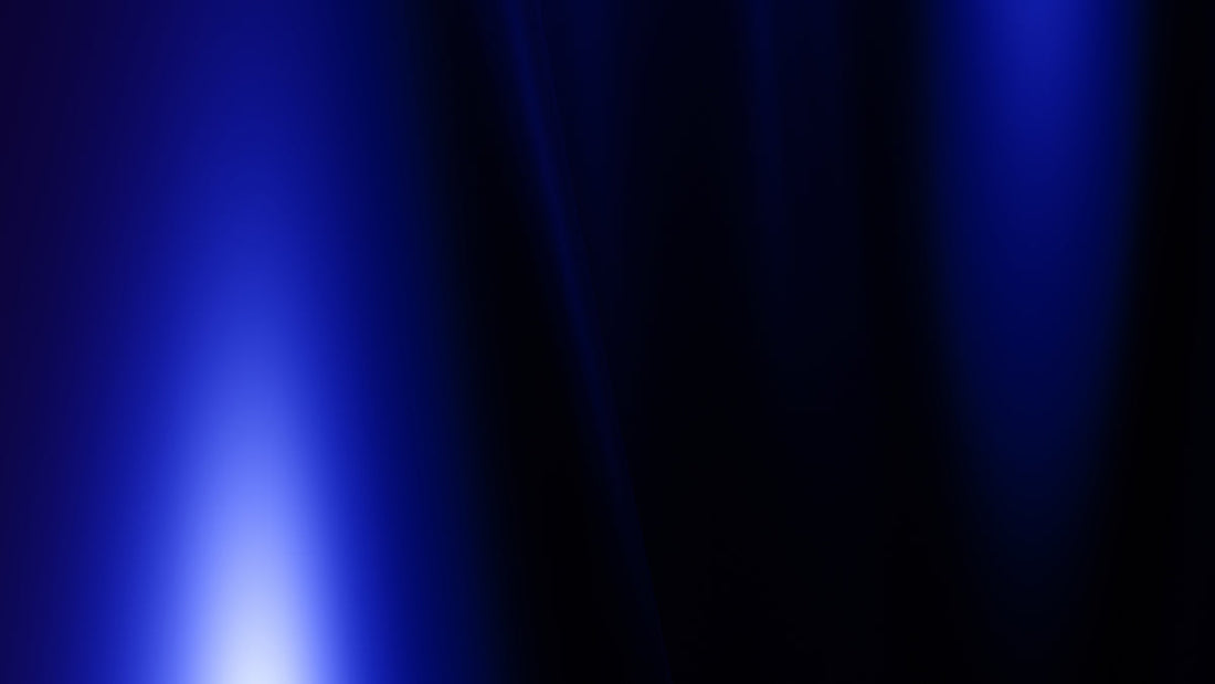 Abstract blue and black light streaks