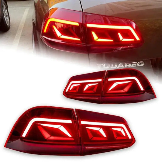 Volkswagen VW Touareg 2011–2017 Lampy Tylne LED DRL Dynamiczny Kierunkowskaz Cofanie Komplet