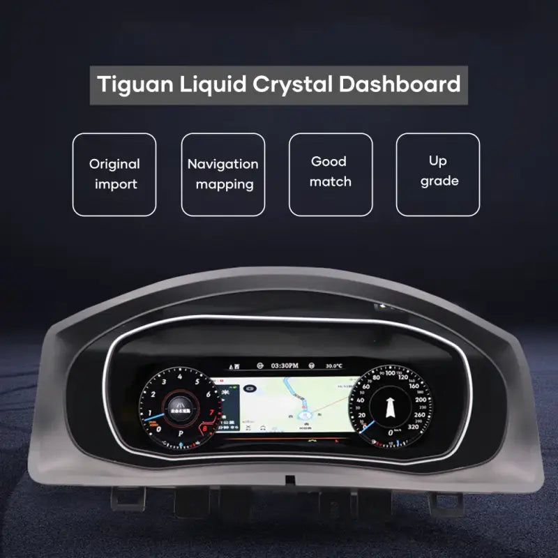 VW Tiguan 2009–2017 – Wirtualny Kokpit 10,25 LCD FIS | Cyfrowa Deska Zegarów
