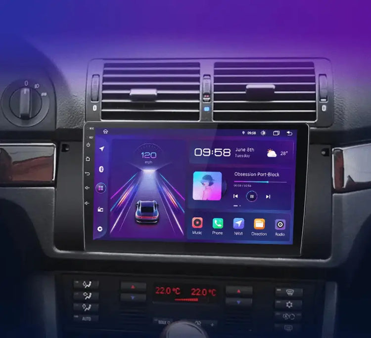 Radio nawigacja BMW 5 E39 1995 - 2003 E53 X5 M5 Carplay Android Auto - Multigenus