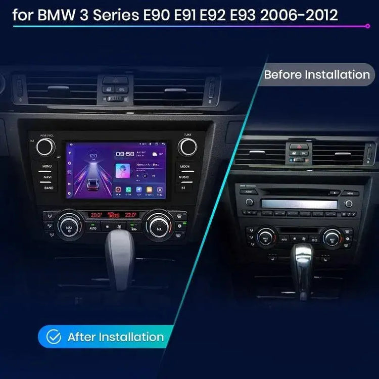 Radio nawigacja BMW 3 Serii E90 E91 E92 E93 Android Auto Carplay - Multigenus