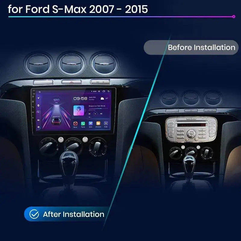 Radio nawigacja Ford S-MAX 2007-2015 Android Auto Carplay - Multigenus