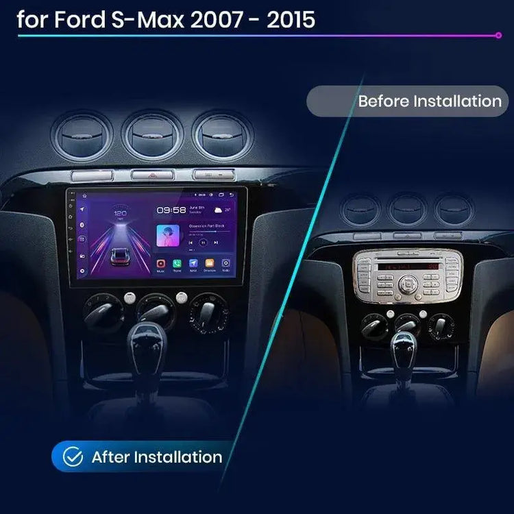 Radio nawigacja Ford S-MAX 2007-2015 Android Auto Carplay - Multigenus