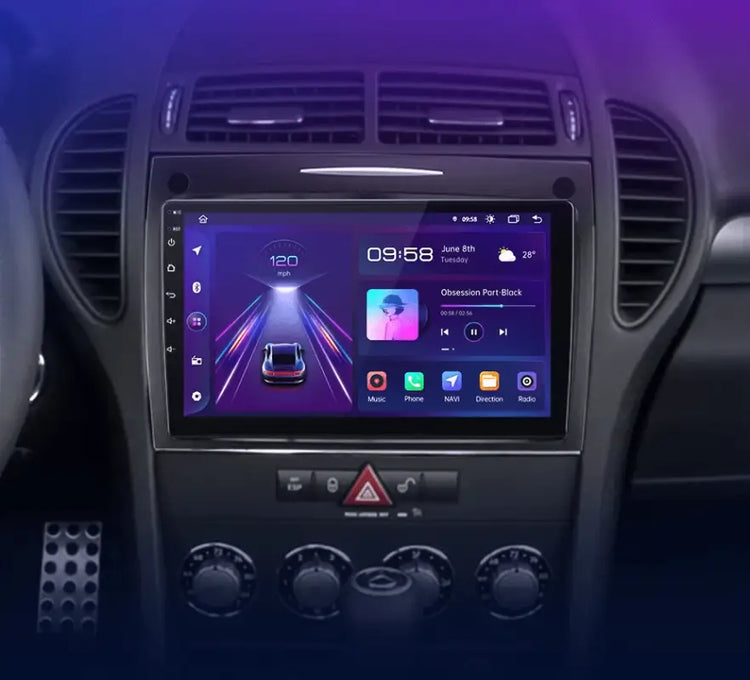 Radio dla Mercedes Benz SLK R171 od 2004 - 2011 z CarPlay i Android Auto - Multigenus