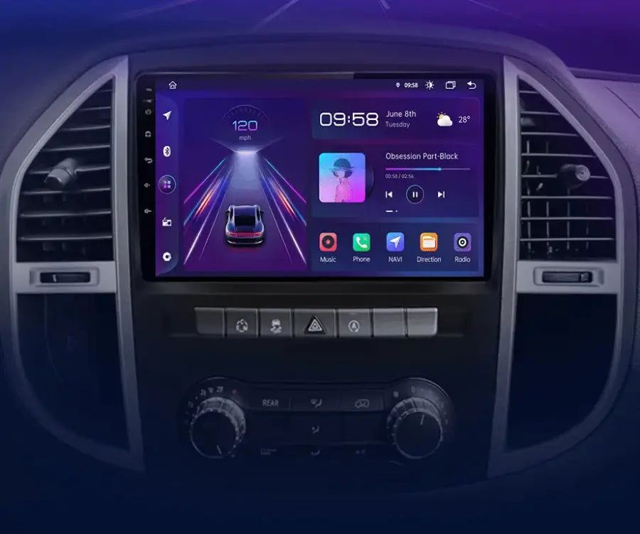 Radio nawigacja Mercedes Benz Vito W447 2014 - 2021 Carplay Android Auto - Multigenus