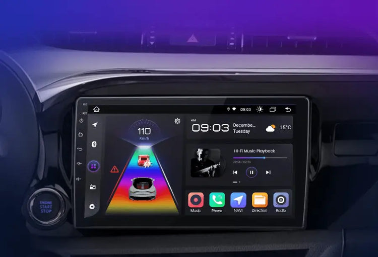 Radio do Toyota Hilux PickUp AN120 od 2015 - 2020 – Bezprzewodowe CarPlay i Android Auto - Multigenus