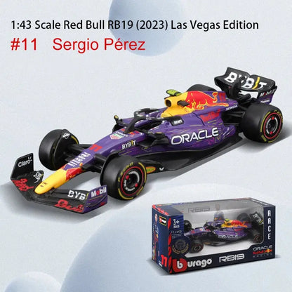 1:43 2024 RB20 F1 Red Bull Racing TAG Heuer Metalowa Replika Verstappen Perez - 2023 RB19-11 PPS 1