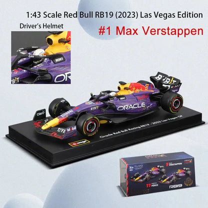 1:43 2024 RB20 F1 Red Bull Racing TAG Heuer Metalowa Replika Verstappen Perez - 2023 RB19-1 PPS 1