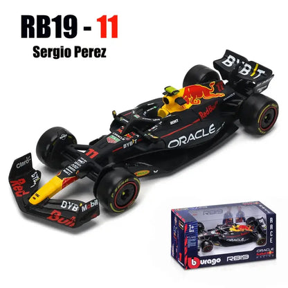 1:43 2024 RB20 F1 Red Bull Racing TAG Heuer Metalowa Replika Verstappen Perez - 2023 RB19-11