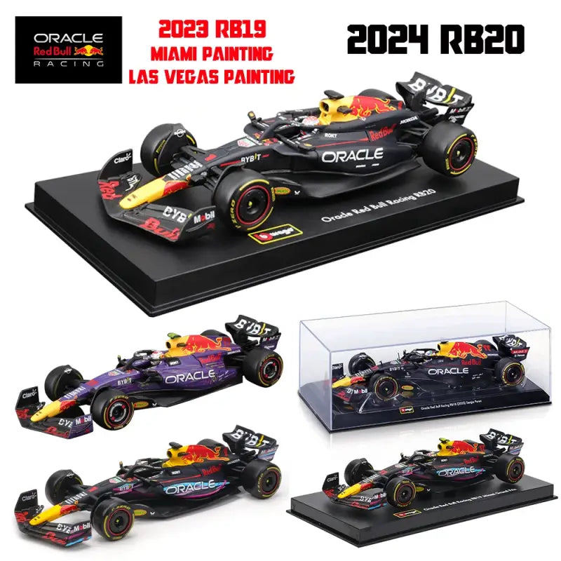 1:43 2024 RB20 F1 Red Bull Racing TAG Heuer Metalowa Replika Verstappen Perez