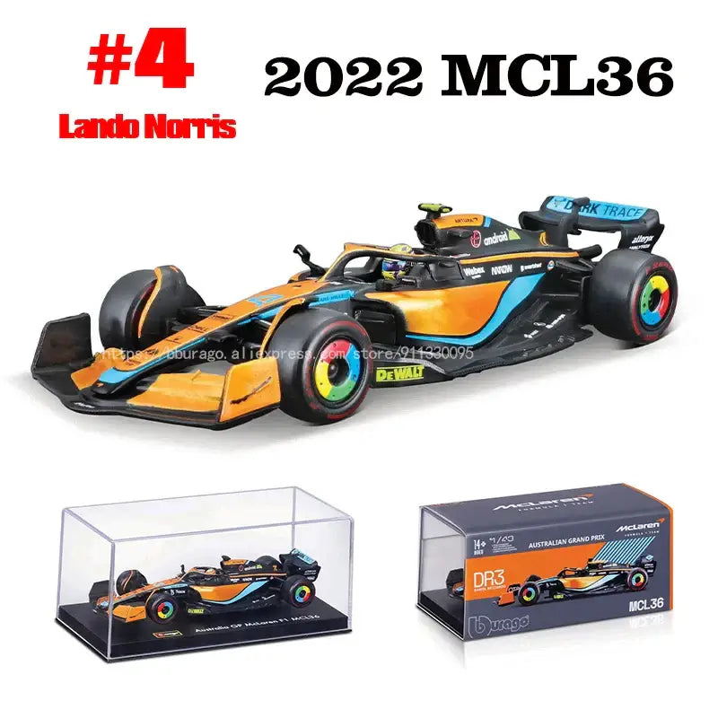 1:43 Mercedes-AMG W14 2023 Metalowy Model F1 Hamilton Russell - 2022 MCL36-4