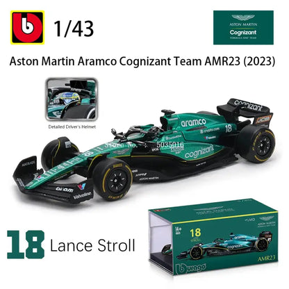 1:43 Mercedes-AMG W14 2023 Metalowy Model F1 Hamilton Russell - 2023 AMR-18