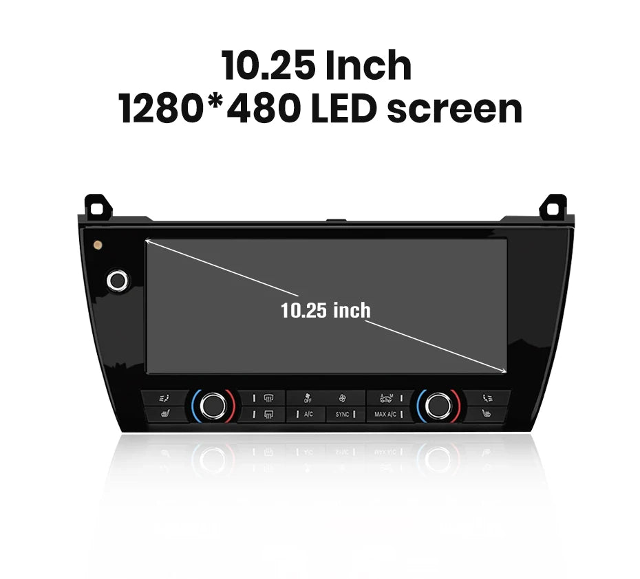 10,25 - calowy ekran klimatyzacji do BMW serii 5 F10 F11 2011 - 2017 LCD cyfrowy wyświetlacz klimatyzacja dotykowy AC Board - Multigenus