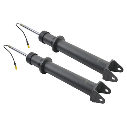 Czarne tylne amortyzatory powietrzne ap01 z metalowymi srebrnymi trzpieniami i żółtymi końcówkami do porsche carrera 911 997 part number 99733304903