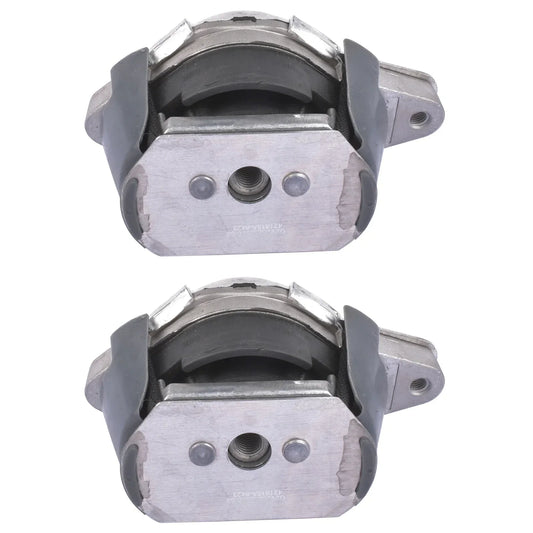 Silver metal engine mount with black rubber bushing and threaded bolt holes part number 3d0399151af for bentley continental gtc