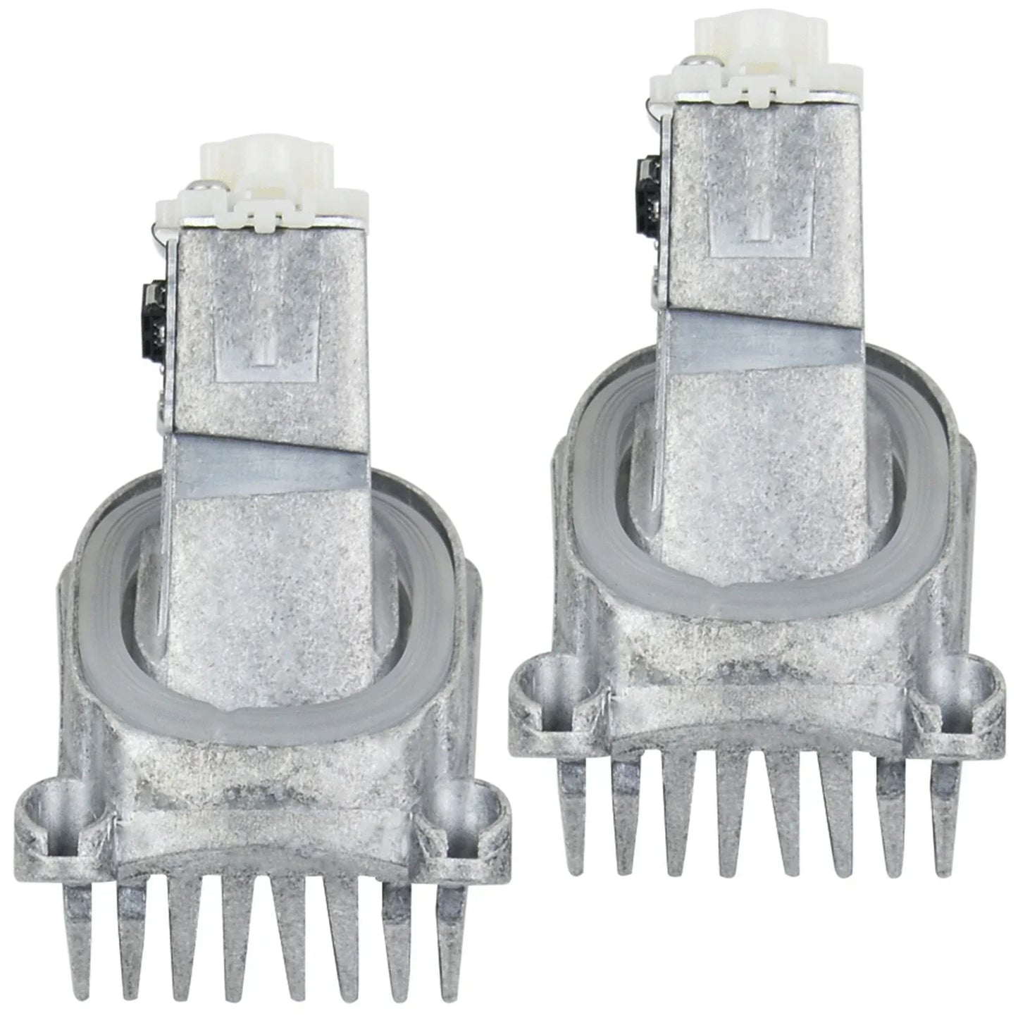 Srebrne metalowe led angel eye moduły światła z białym plastikowym złączem do bmw serii 5 f10 f11 f18 lci