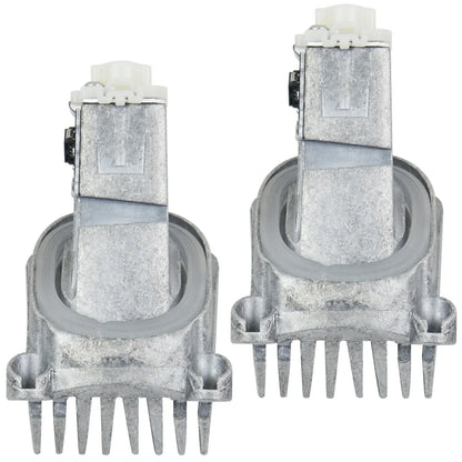Srebrne metalowe led angel eye moduły światła z białym plastikowym złączem do bmw serii 5 f10 f11 f18 lci