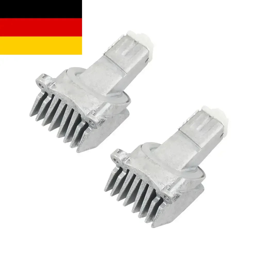 Srebrne led angel eye moduły z radiatorem i białymi plastikowymi złączami do bmw serii 5 f10 f11 f18 lci