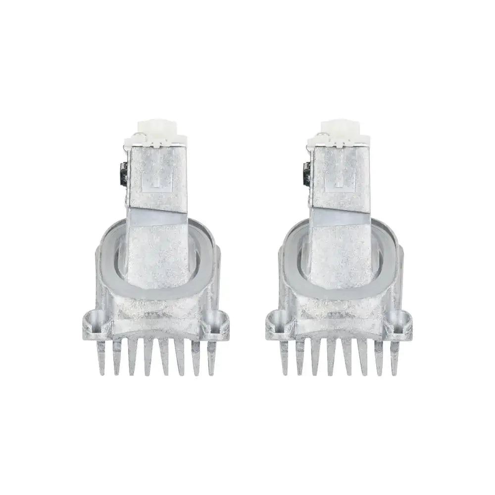Srebrne metalowe moduły led angel eye z okrągłą podstawą i wieloma bolcami do bmw serii 5 f10 f11 f18 lci