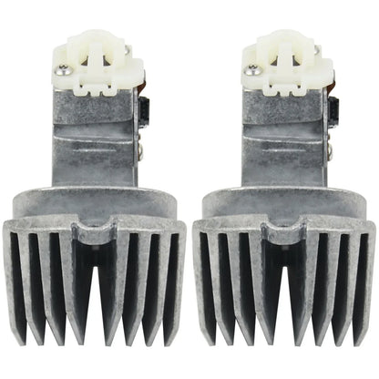 Para srebrnych led angel eye modułów świateł z białymi złączami i radiatorami do bmw serii 5 f10 f11 f18 lci