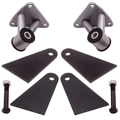 2 Pieces Engine Bracket Suitable For Sbc Hardware Included Bushing Base Steel Material For Chevy BBC SBC 350 396 454 Engine