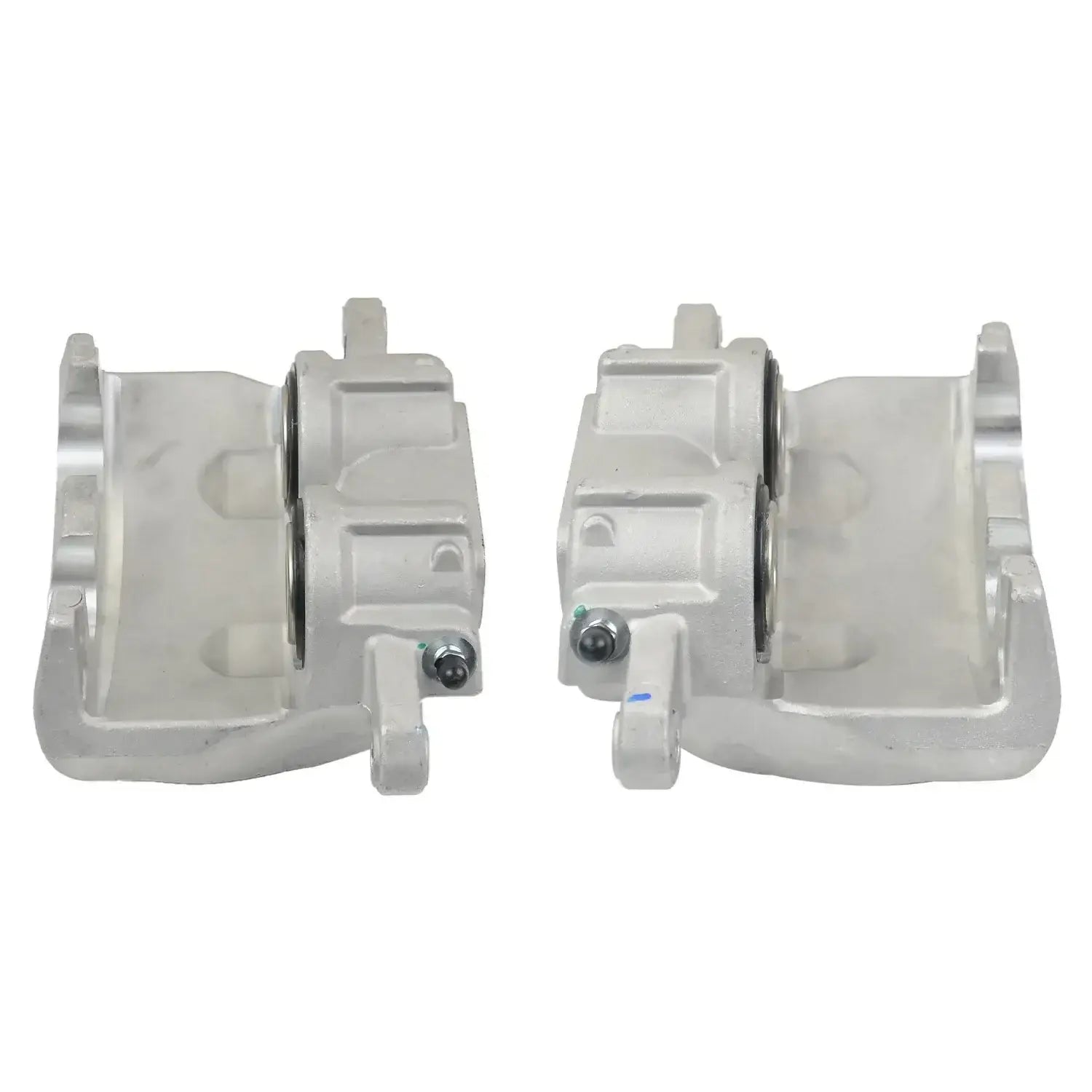 Srebrne aluminiowe hamulcowe zaciski ap01 2x front do chryslera dodge z maszynowym wykończeniem i mocowaniami