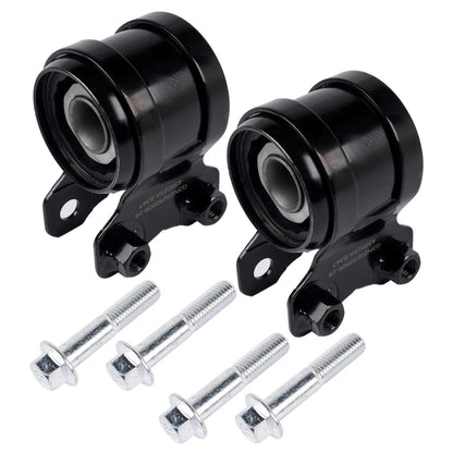 Czarna gumowa tuleja wahacza przedniego z metalowym mocowaniem i śrubami do ford c max focus volvo ap03